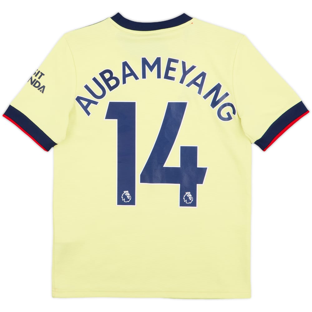 2021-22 Arsenal Away Shirt Aubameyang #14 - 9/10 - (M.Boys)