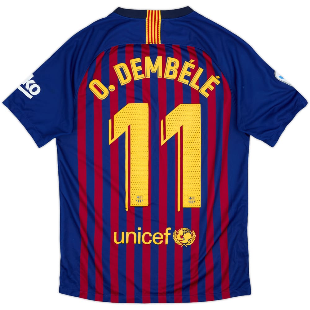2018-19 Barcelona Home Shirt Dembele #11 - 5/10 - (S)