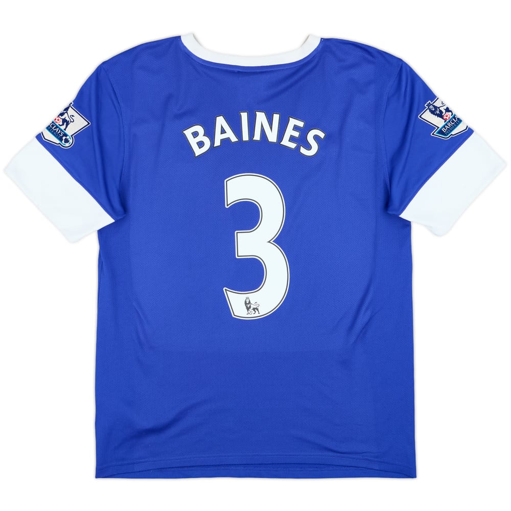 2012-13 Everton Home Shirt Baines #3 - 7/10 - (M)