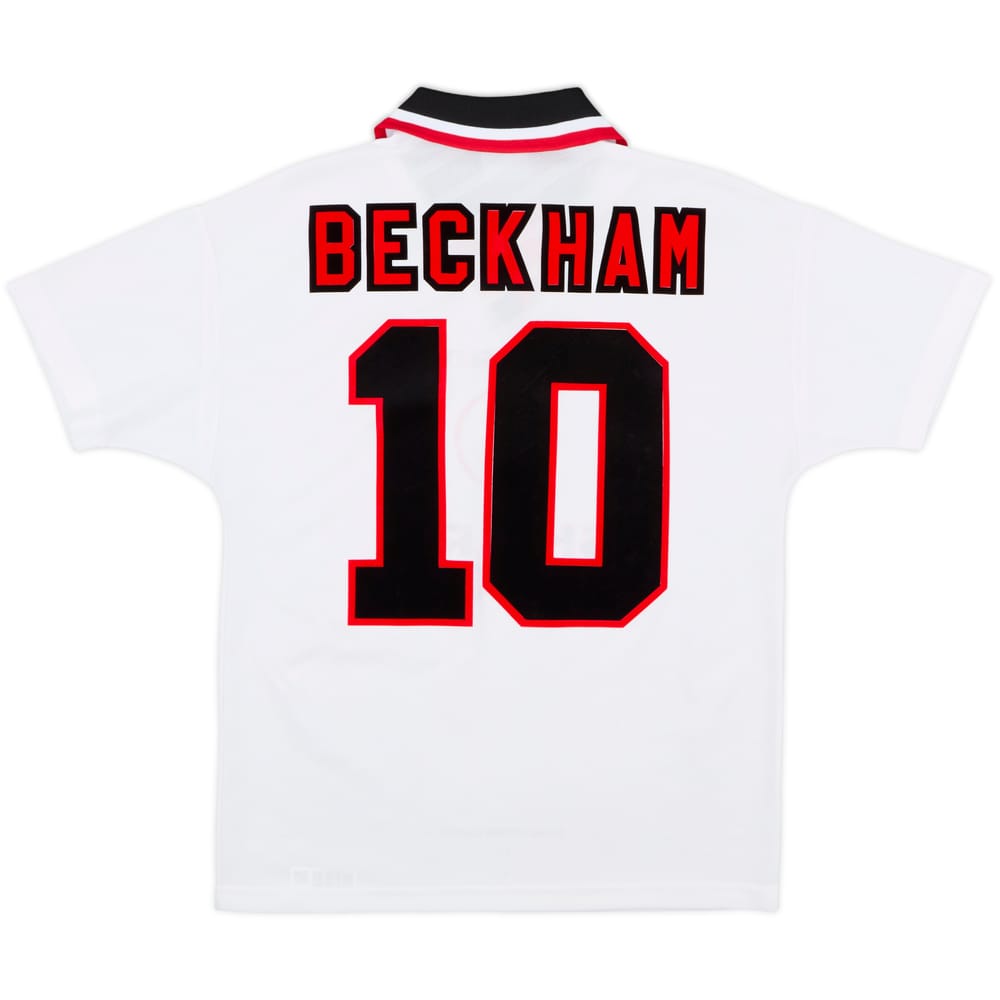 1996-97 Manchester United Away Shirt Beckham #10 - 8/10 - (Y)