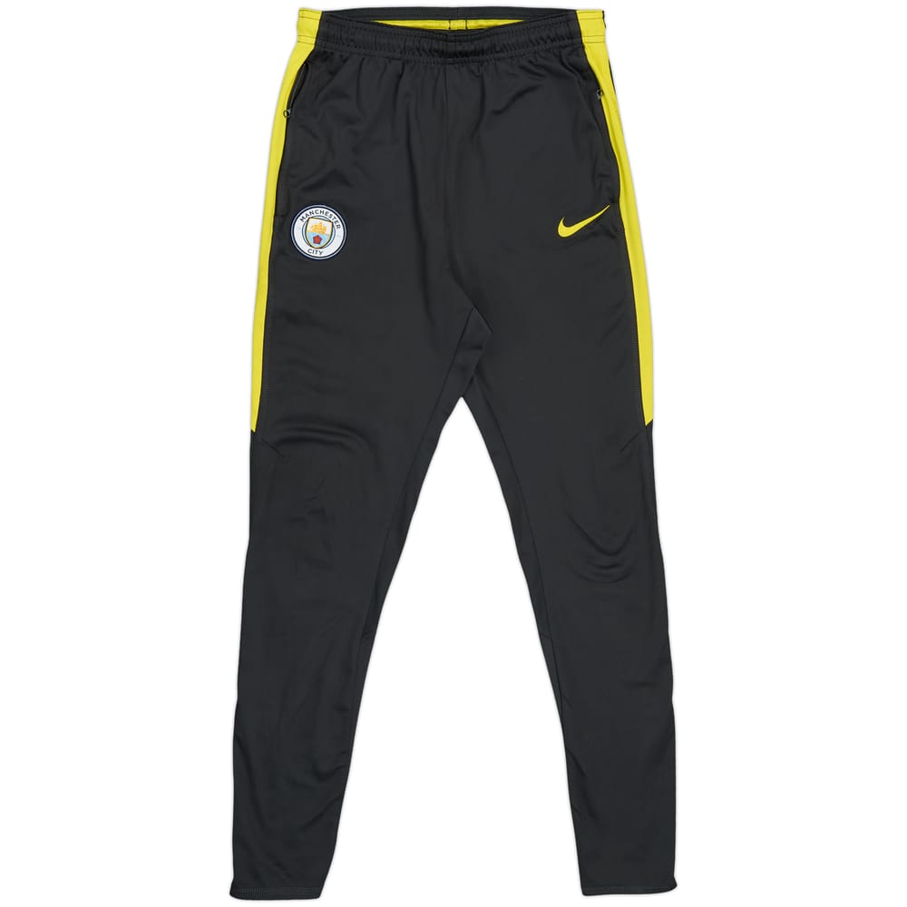2016-17 Manchester City Nike Track Pants/Bottoms - 9/10 - (XL.Boys)