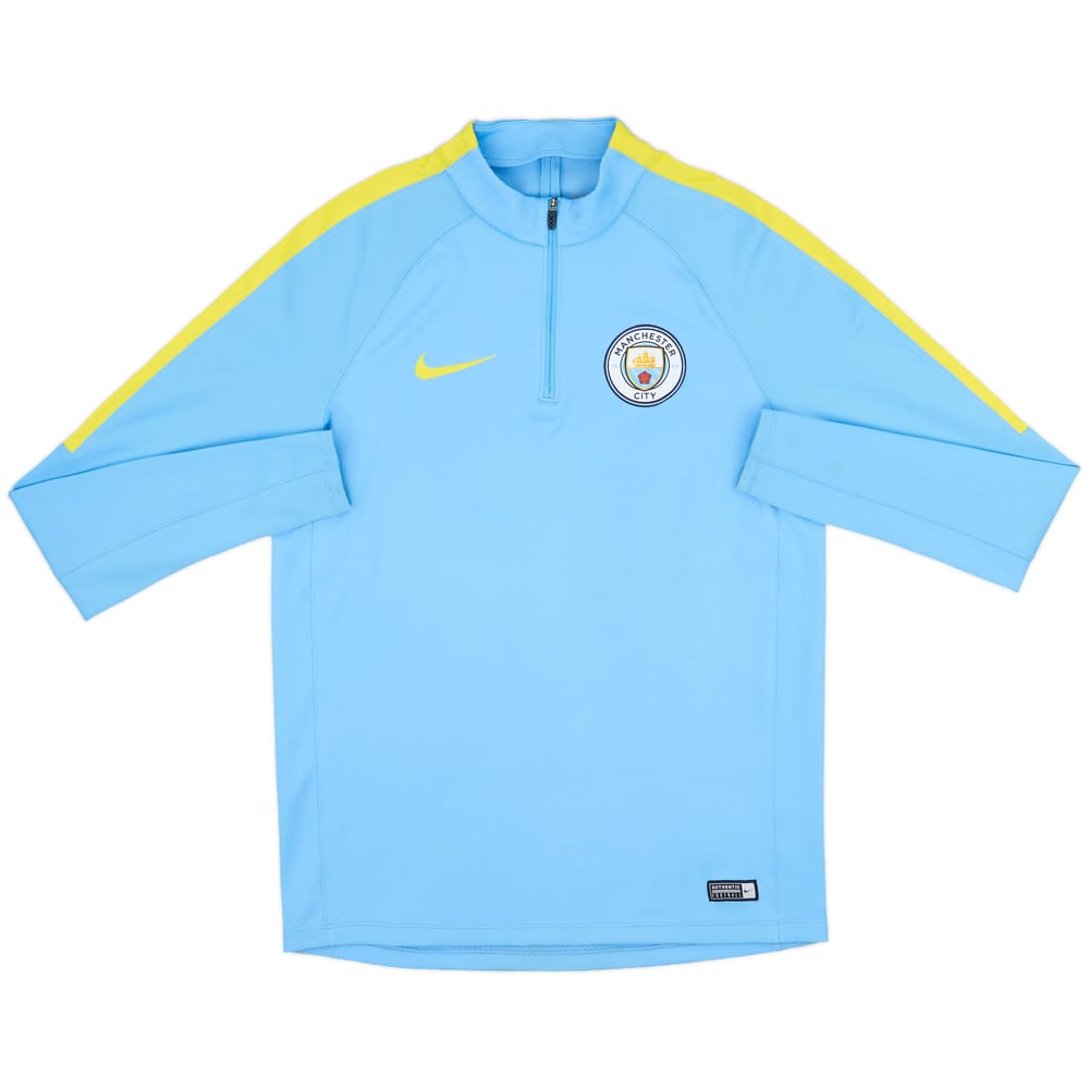 2016-17 Manchester City Nike 1/4 Zip Drill Top - 7/10 - (M)