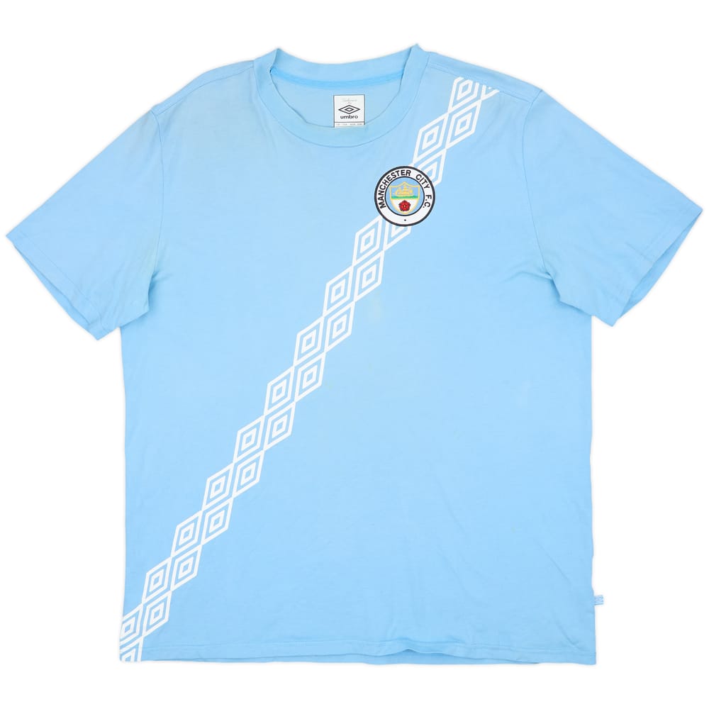 2009-10 Manchester City Umbro Retro Style Tee - 9/10 - (XXL)