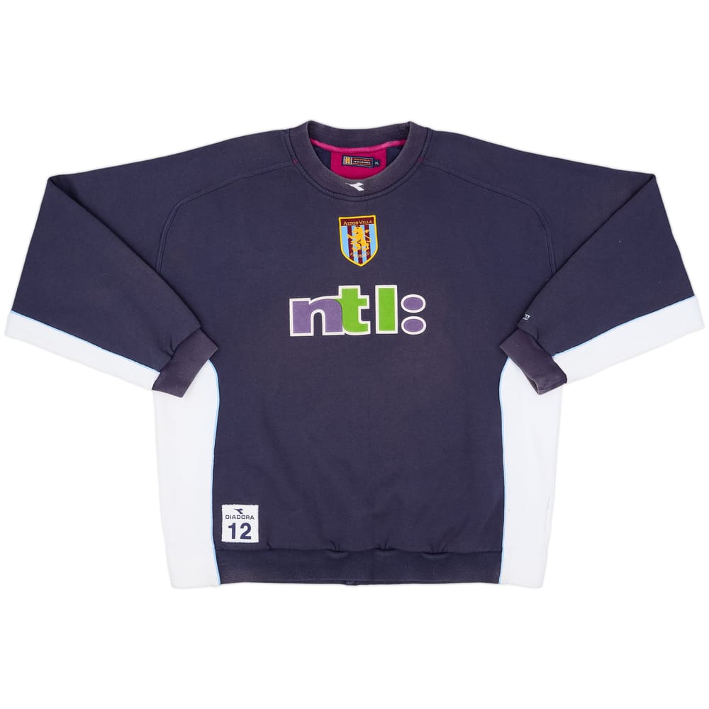 2000-01 Aston Villa Player Issue Diadora Sweat Top #12 - 7/10 - (XL)