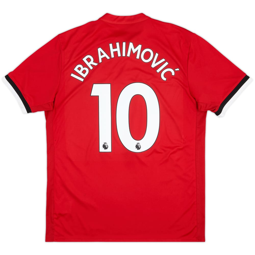 2017-18 Manchester United Home Shirt Ibrahimovic #10 - 6/10 - (L)