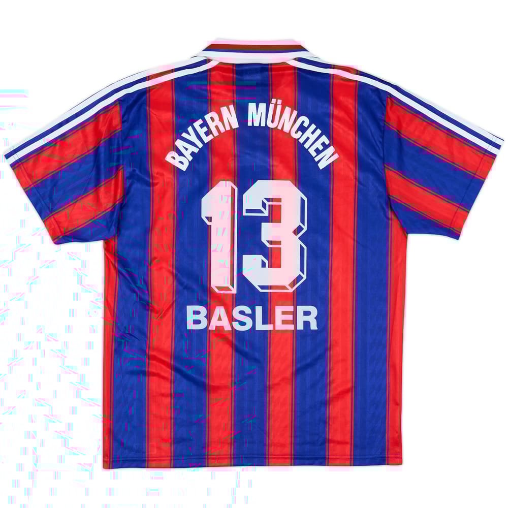 1995-97 Bayern Munich Home Shirt Basler #13 - 9/10 - (M)