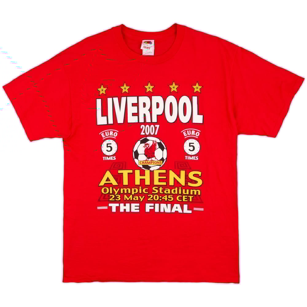 2006-07 Liverpool Graphic Fan Tee - 9/10 - (L)