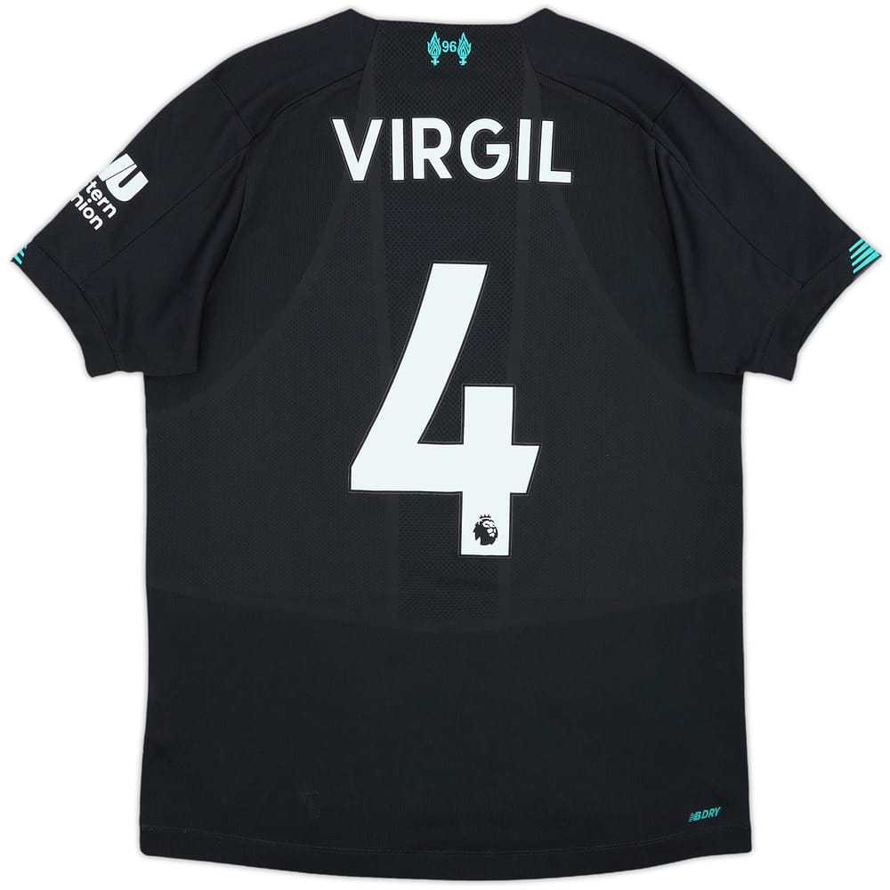 2019-20 Liverpool Third Shirt Virgil #4 - 9/10 - (XL.Boys)