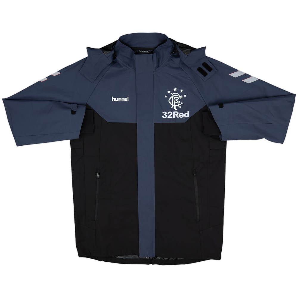 2018-19 Rangers Hummel Hooded Rain Jacket - 10/10 - (S)