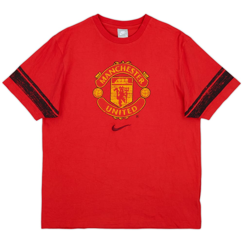 2008-09 Manchester United Nike Graphic Tee - 8/10 - (L)