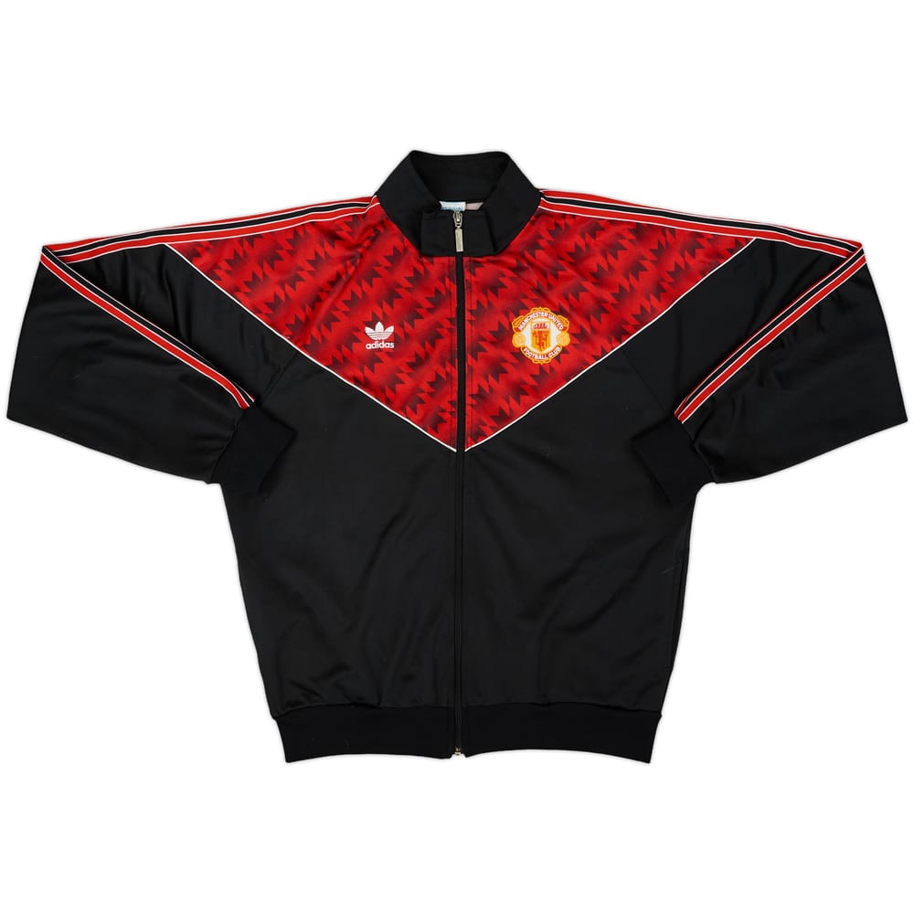 1990-92 Manchester United adidas Track Jacket - 8/10 - (L)