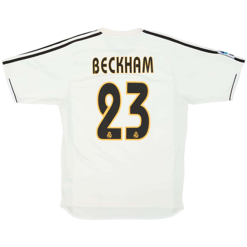 2003-04 Real Madrid Home Shirt Beckham #23 - 6/10 - (S)