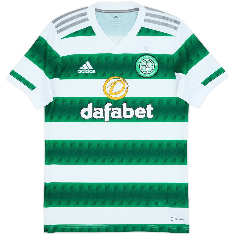 2022-23 Celtic Home Shirt - 8/10 - (XS)