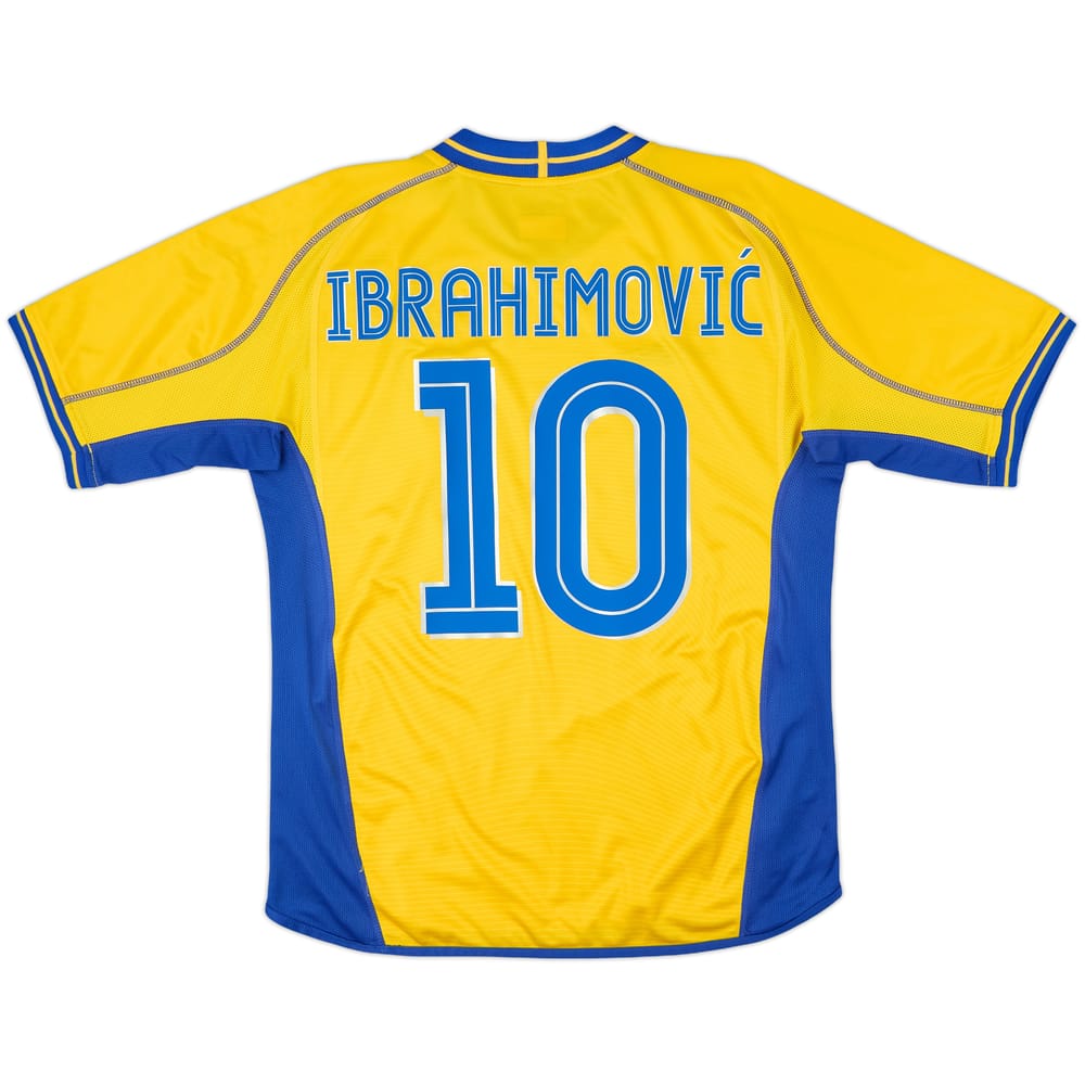 2003-04 Sweden Home Shirt Ibrahimovic #10 - 9/10 - (M)