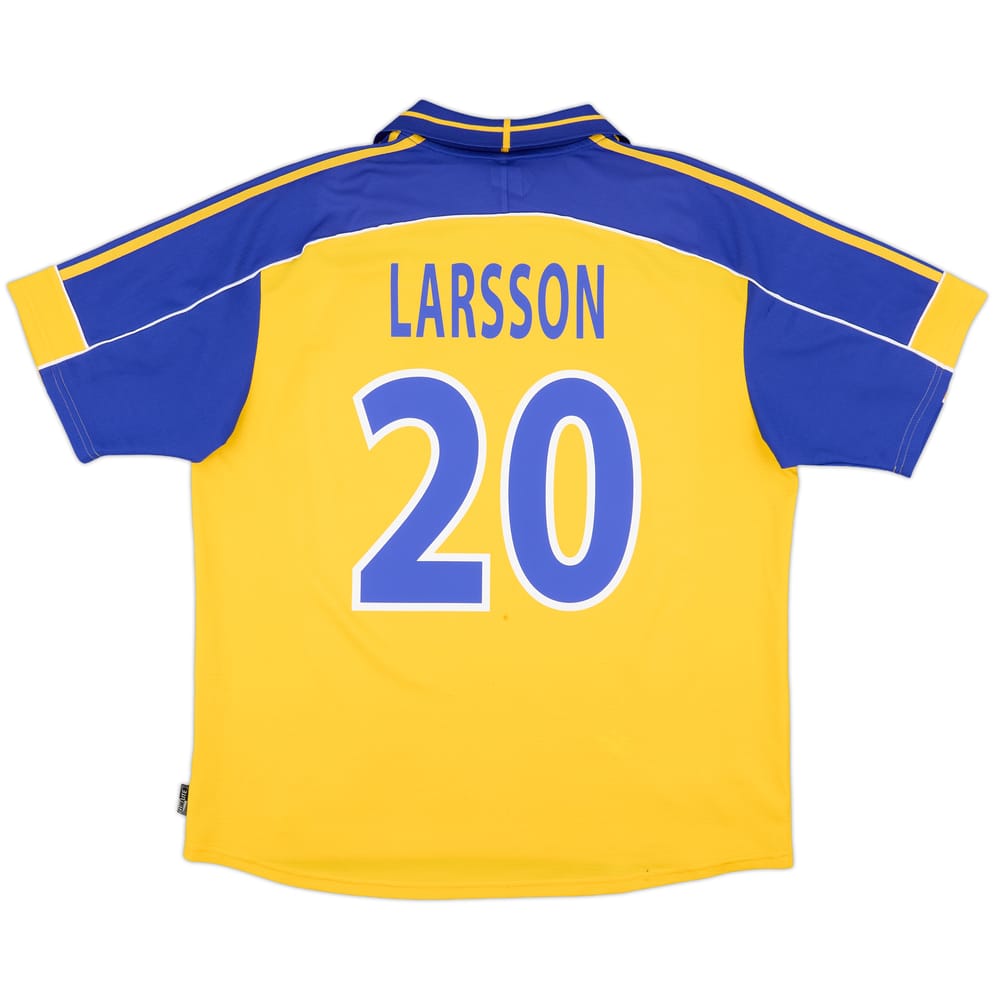 2000-02 Sweden Home Shirt Larsson #20 - 6/10 - (XL)
