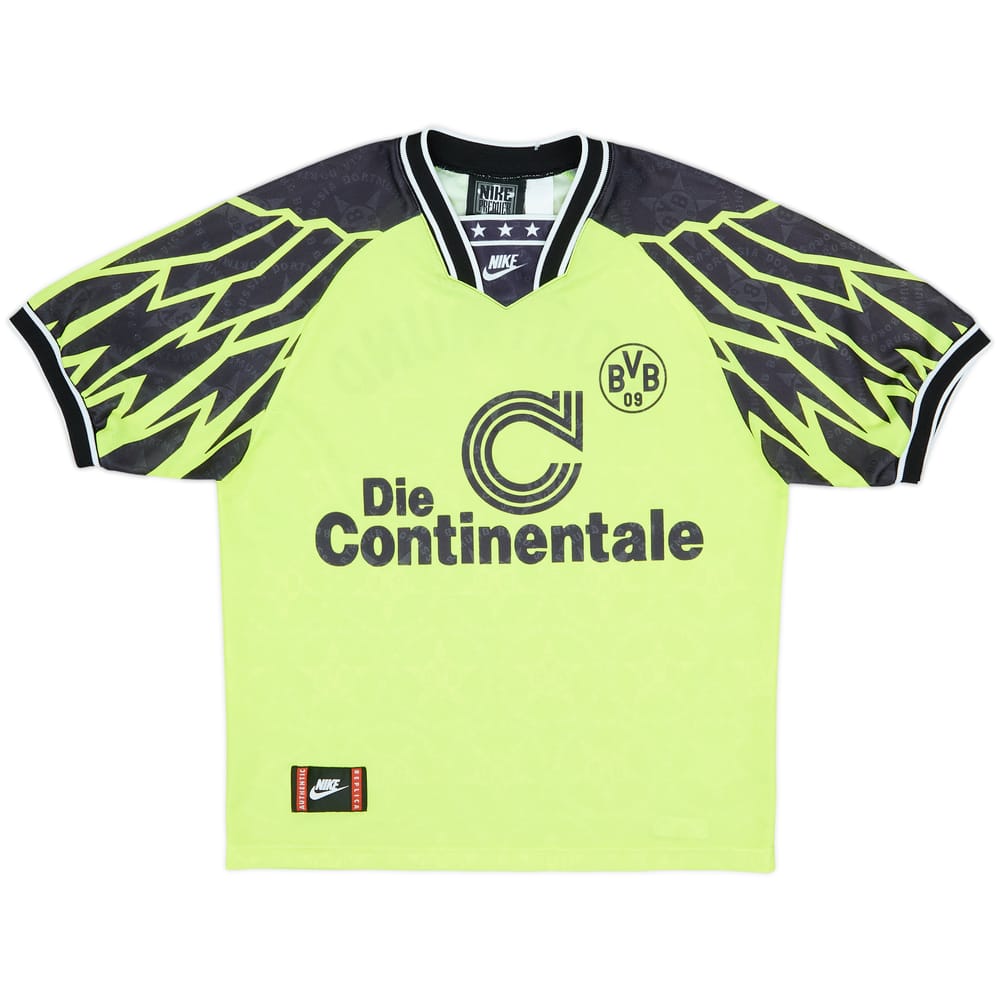 1994-95 Borussia Dortmund Signed Home Shirt - 9/10 - (M)