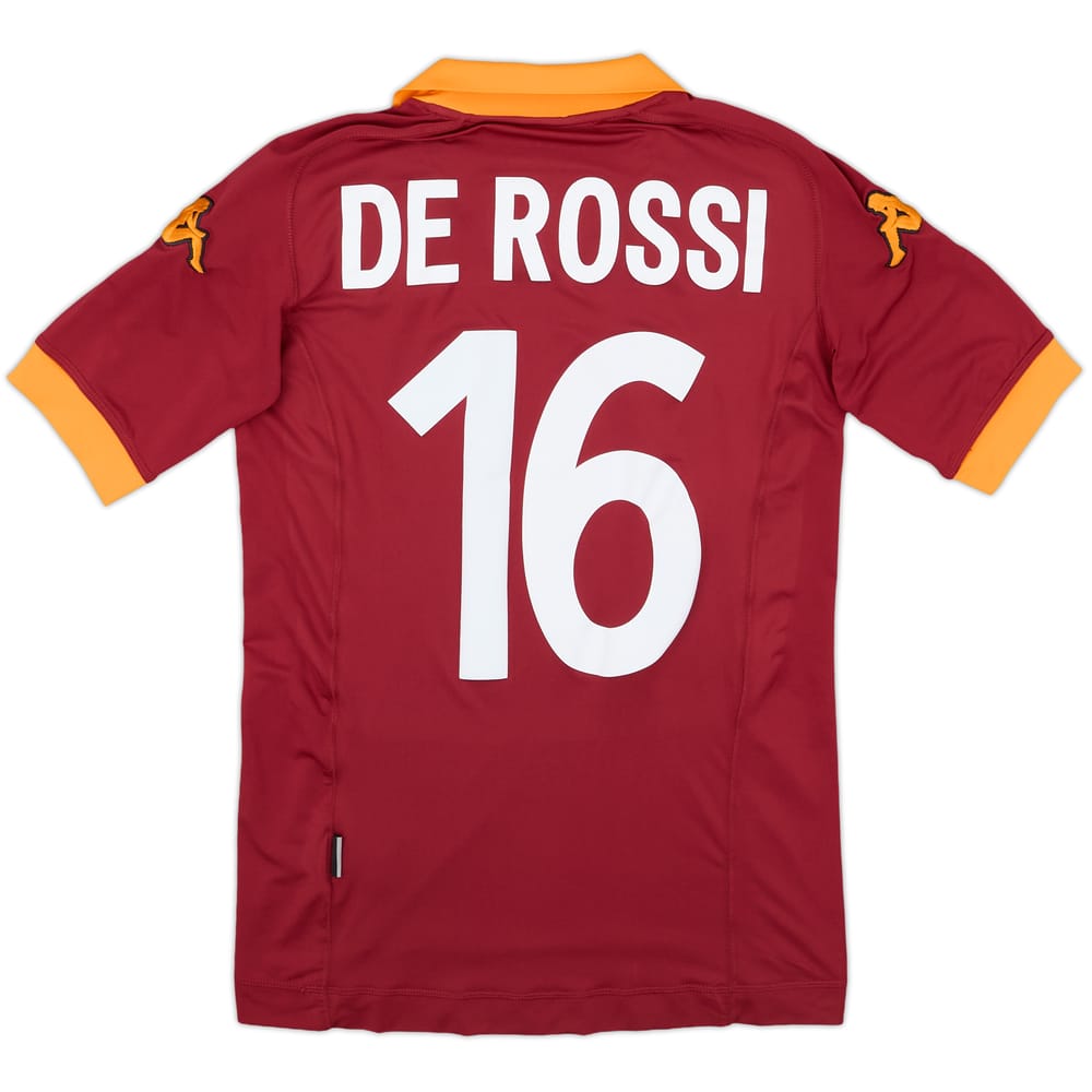 2012-13 Roma Home Shirt De Rossi #16 - 8/10 - (XS)