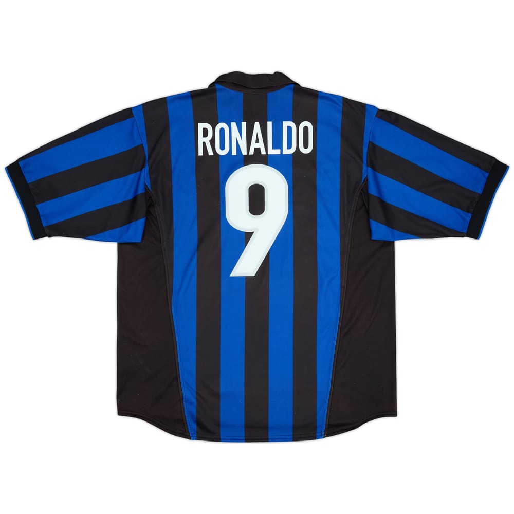 1998-99 Inter Milan Home Shirt Ronaldo #9 - 6/10 - (XL)