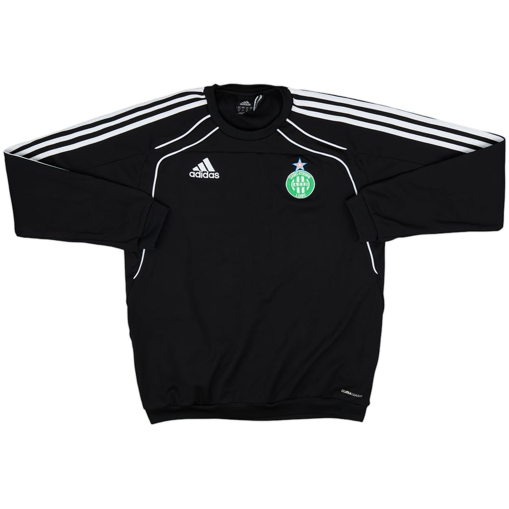 2010-11 Saint Etienne adidas Sweat Top - 10/10 - (M/L)