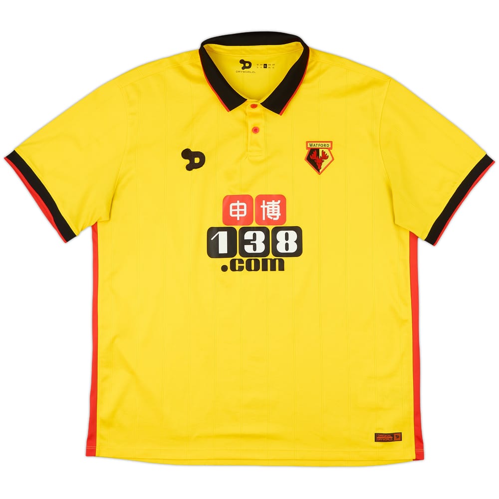 2016-17 Watford Home Shirt - 9/10 - (XL)