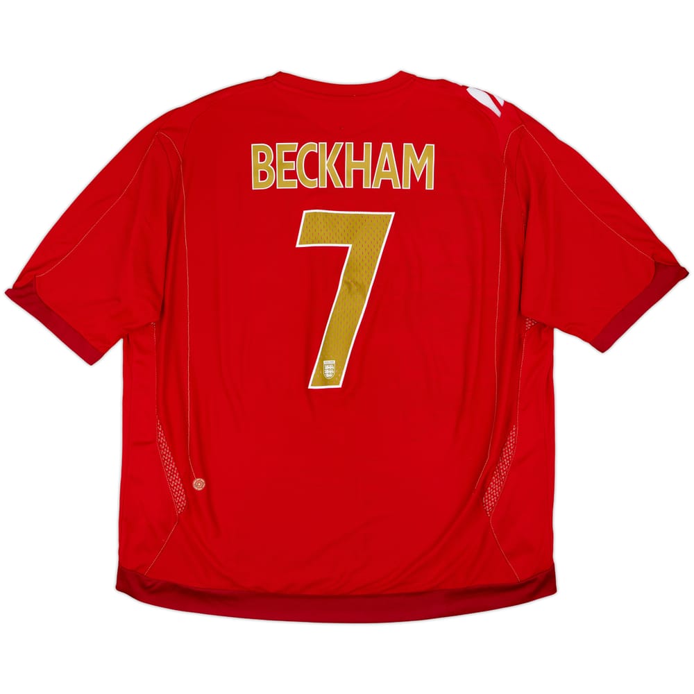 2006-08 England Away Shirt Beckham #7 - 6/10 - (3XL)