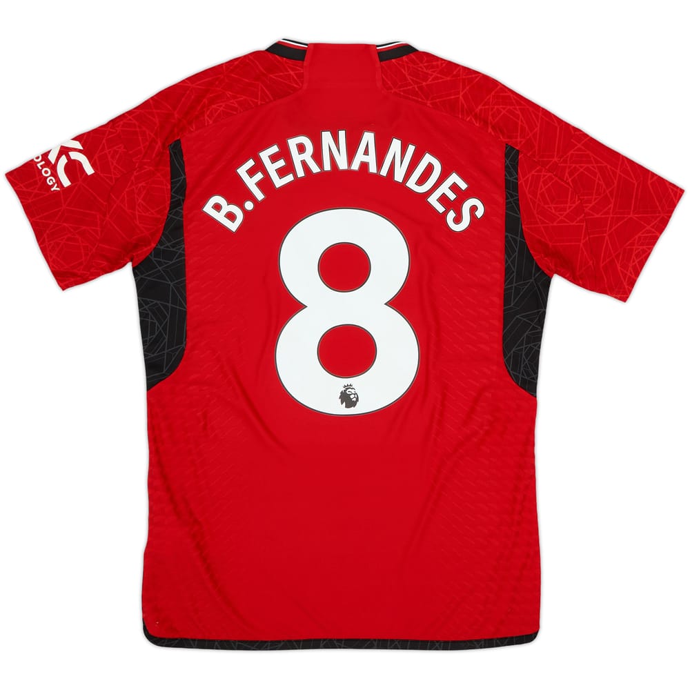 2023-24 Manchester United Authentic Home L/S Shirt B.Fernandes #8 - 8/10 - (M)