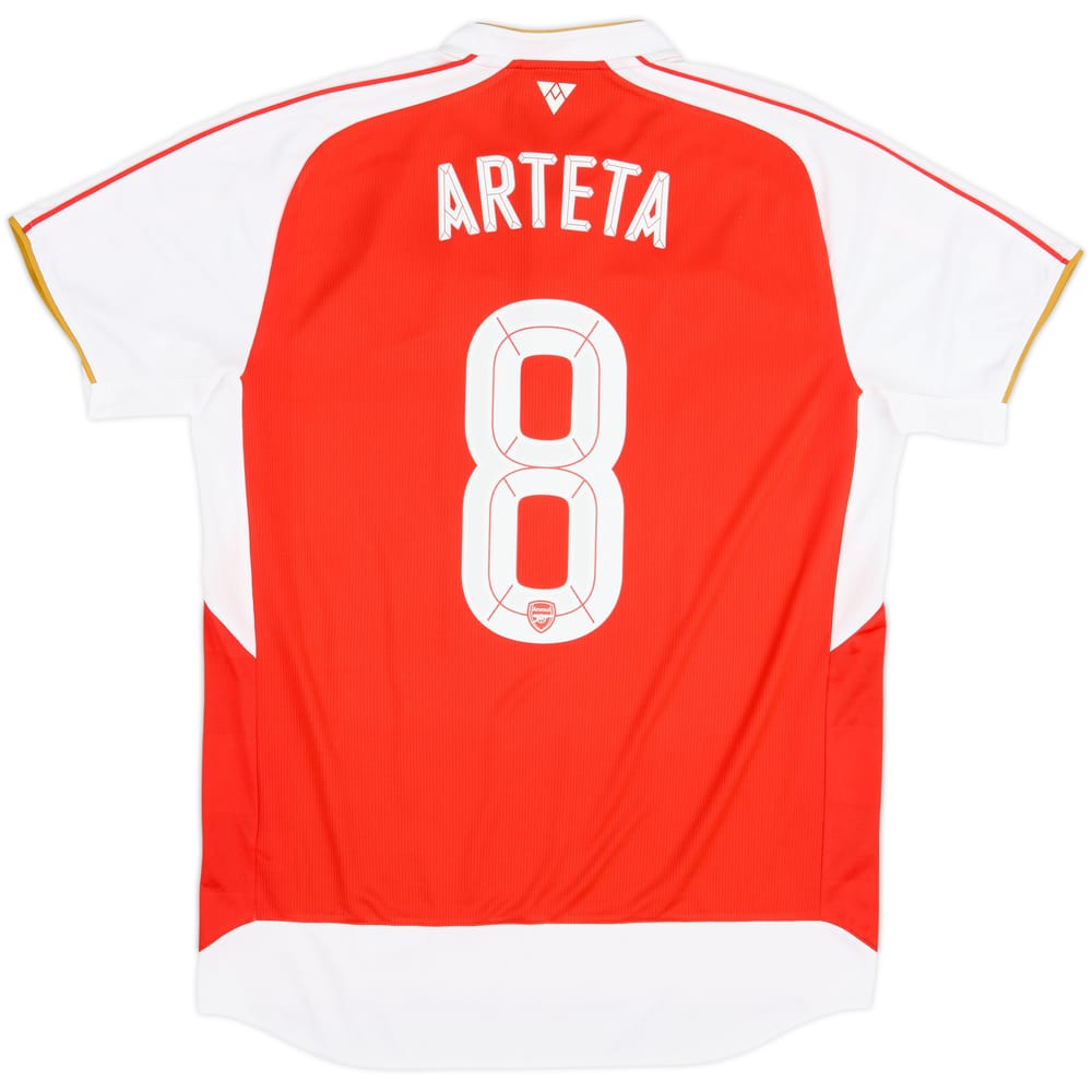 2015-16 Arsenal Home Shirt Arteta #8 - 9/10 - (L)