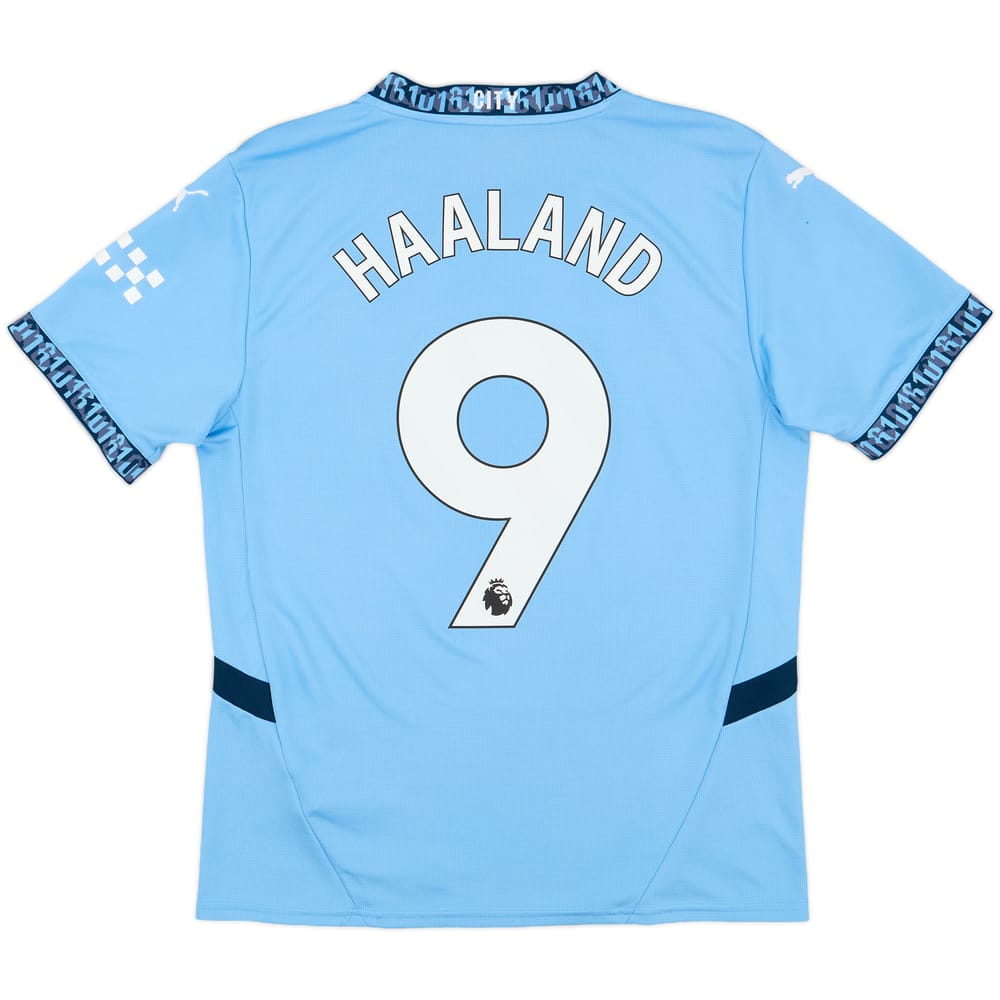 2024-25 Manchester City Home Shirt Haaland #9 - 8/10 - (M)
