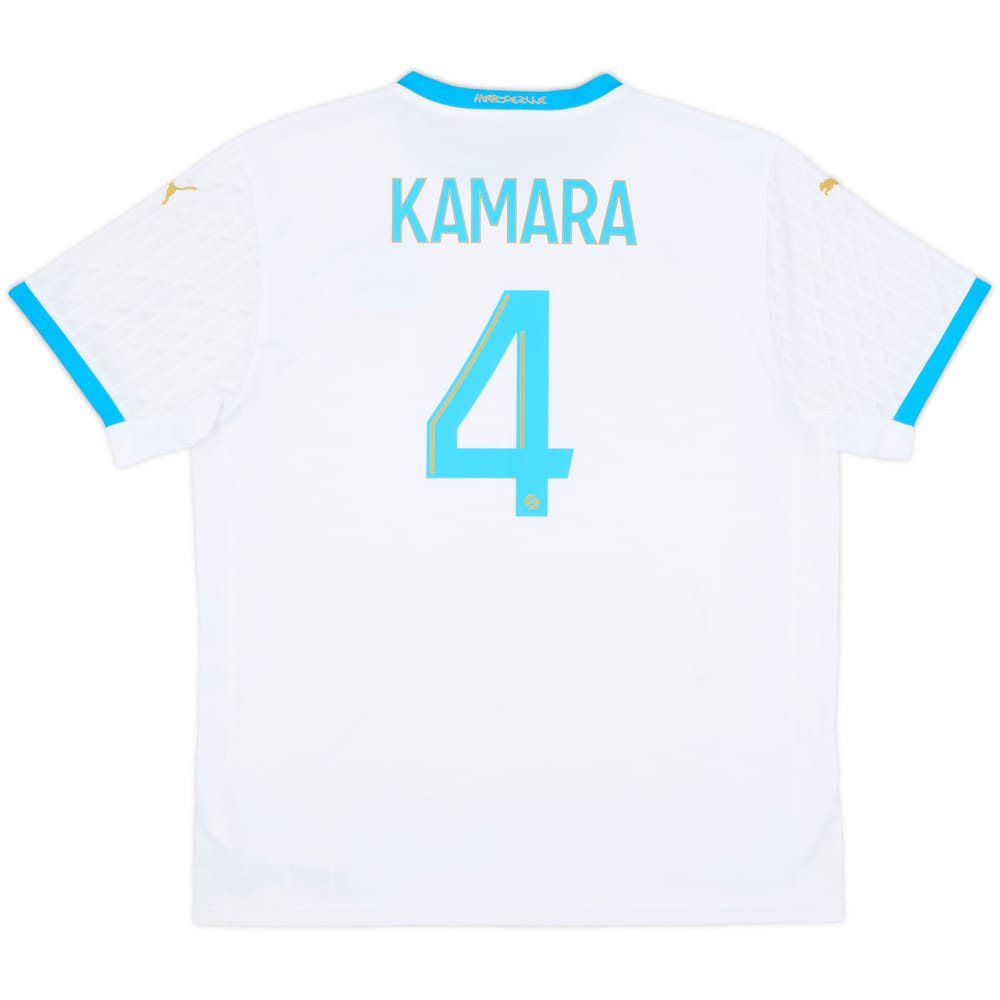 2020-21 Olympique Marseille Home Shirt Kamara #4 - 10/10 - (XL)