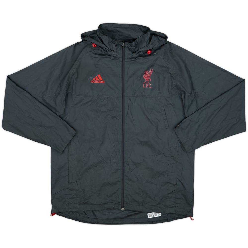2009-10 Liverpool adidas Hooded Track Jacket - 7/10 - (M)