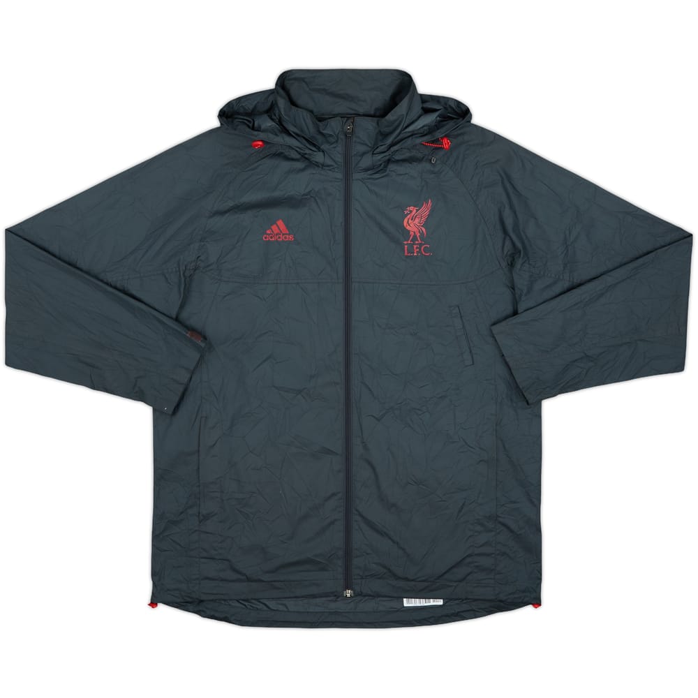 2009-10 Liverpool adidas Hooded Track Jacket - 8/10 - (S/M)