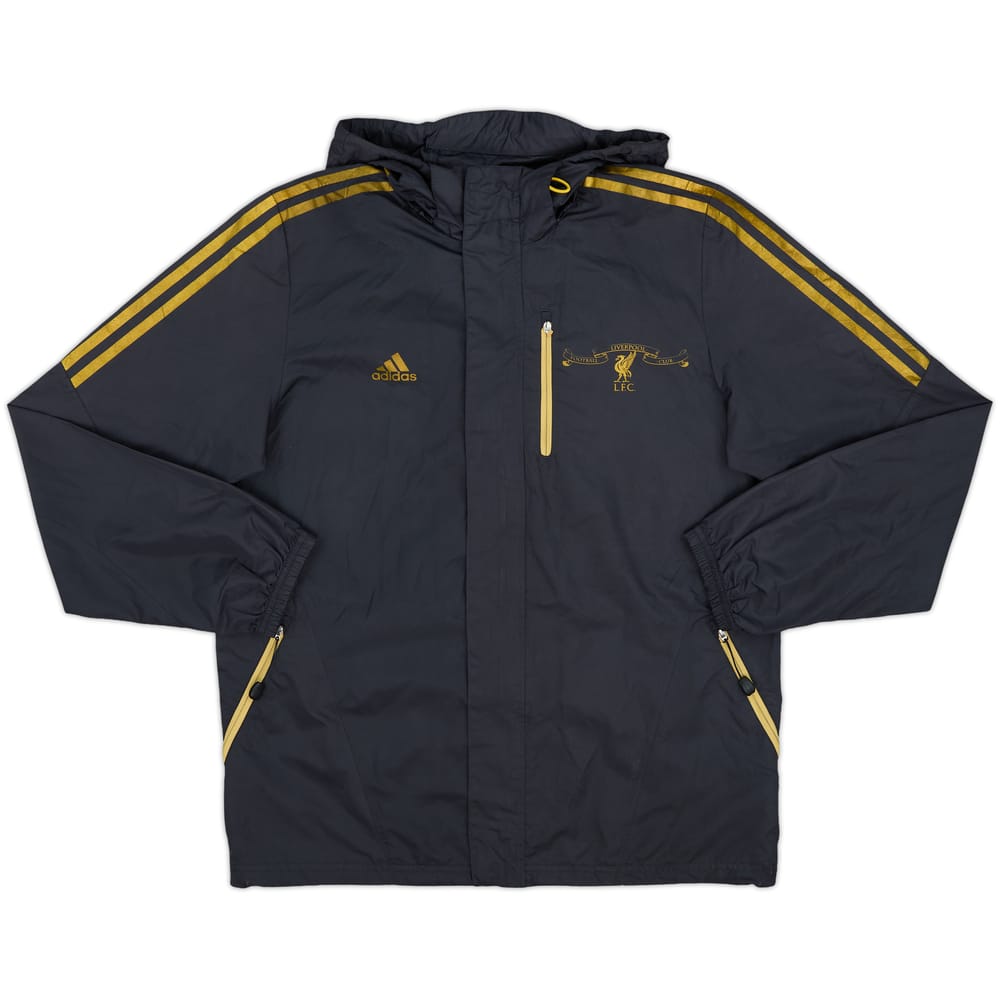 2010-11 Liverpool adidas Hooded Rain Jacket - 8/10 - (L)
