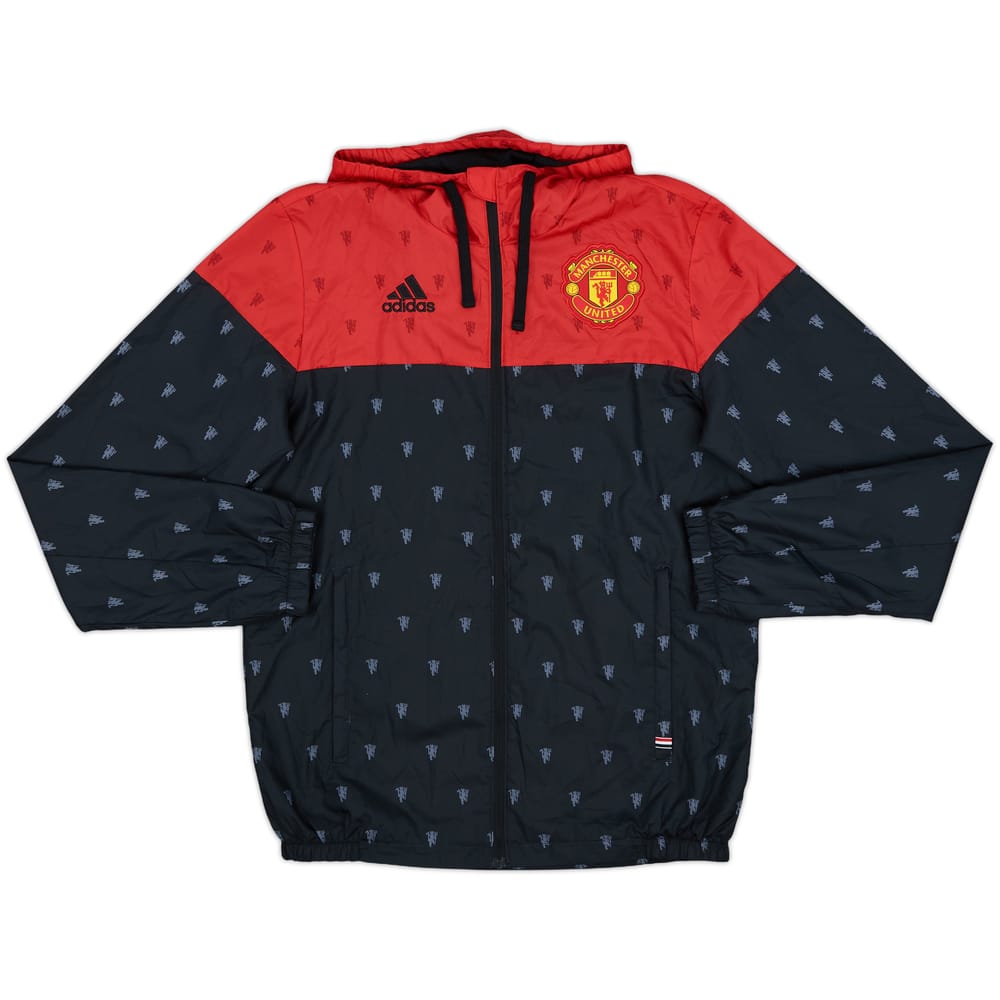 2015-16 Manchester United adidas Hooded Track Jacket - 10/10 - (S)