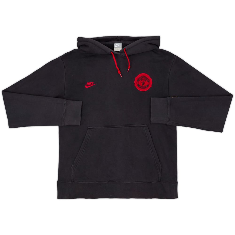 2008-09 Manchester United Nike Hooded Sweat Top - 7/10 - (M)