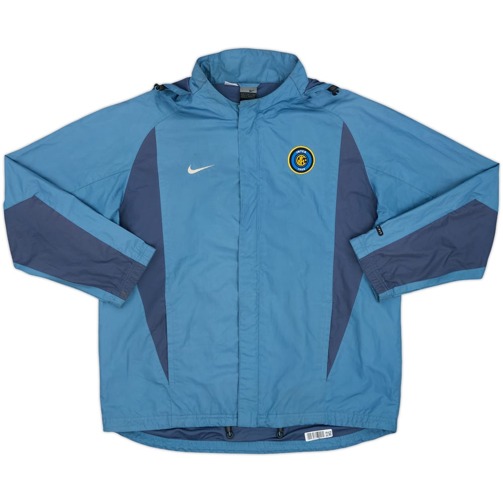2001-02 Inter Milan Nike Hooded Rain Jacket - 7/10 - (M)