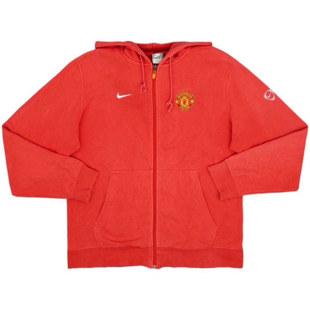 2008-09 Manchester United Nike Hooded Track Jacket - 7/10 - (L)