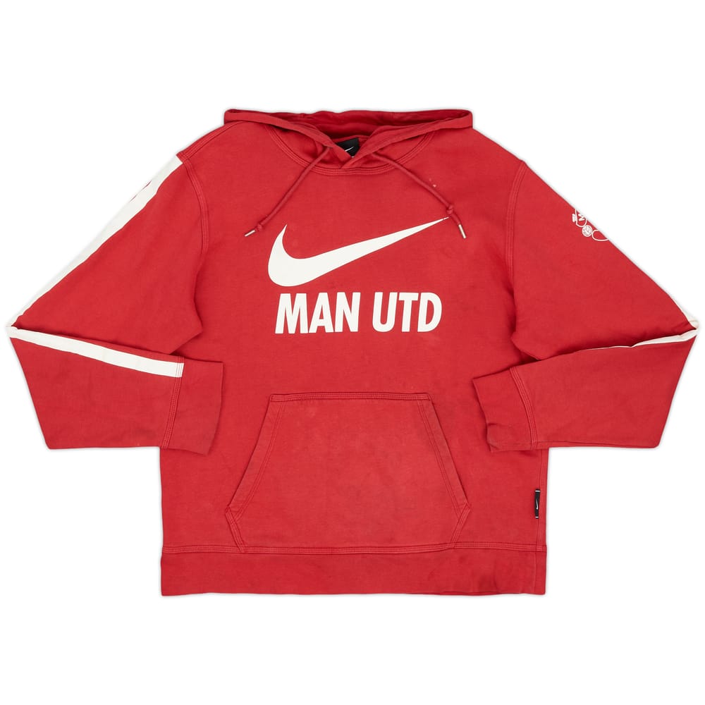 2014-15 Manchester United Nike Hooded Sweat Top - 6/10 - (M)