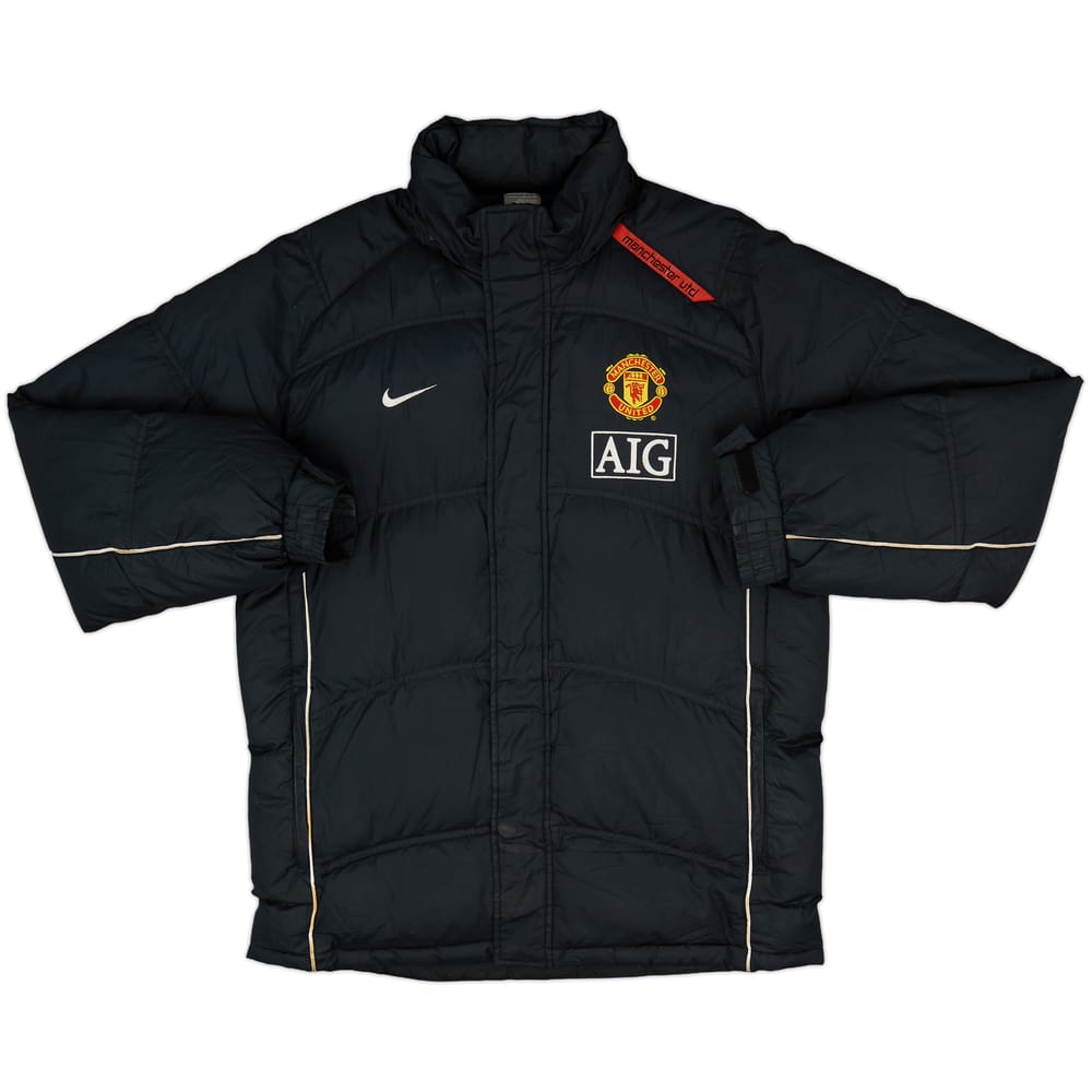 2007-08 Manchester United Nike Padded Bench Coat - 9/10 - (S)