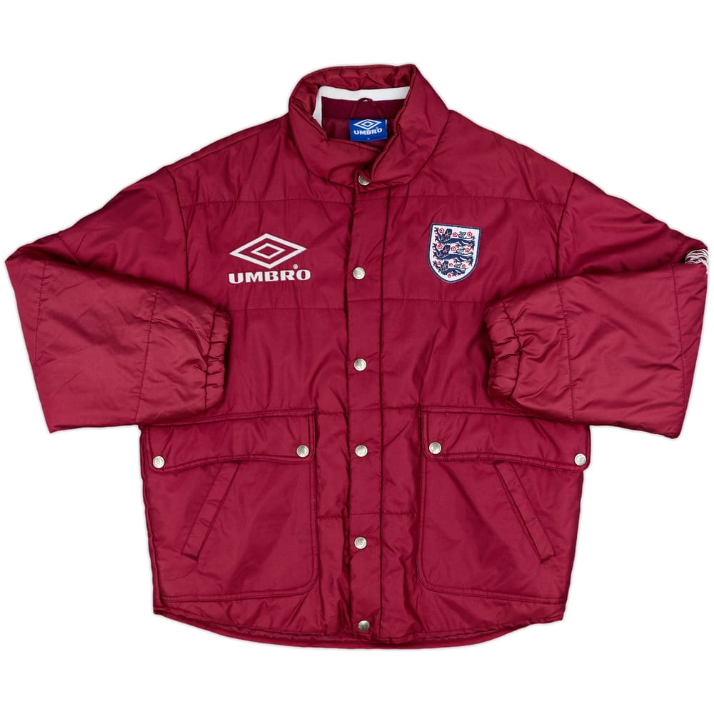 1995-96 England Umbro Padded Bench Coat - 8/10 - (M)