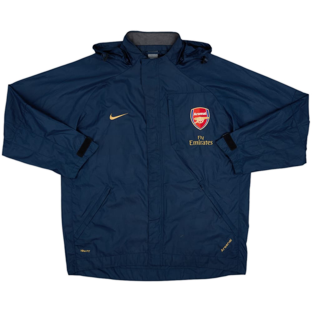 2007-08 Arsenal Nike Hooded Rain Jacket - 9/10 - (L)