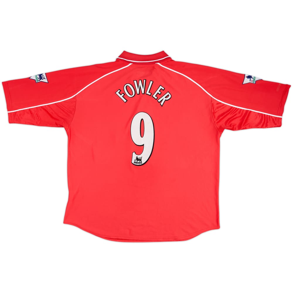 2000-02 Liverpool Camiseta Local Fowler #9 - 8/10 - (XL)