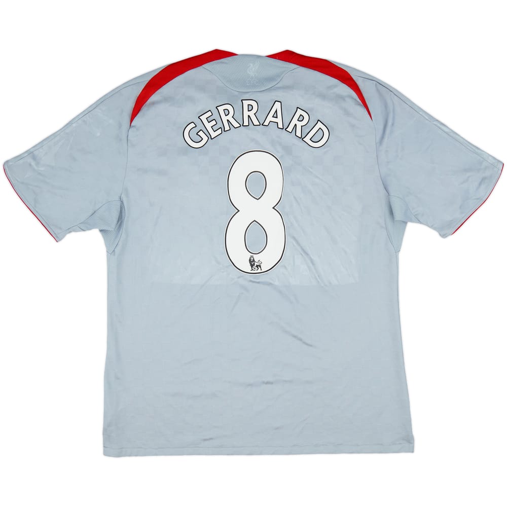 2008-09 Liverpool Away Shirt Gerrard #8 - 8/10 - (XXL)