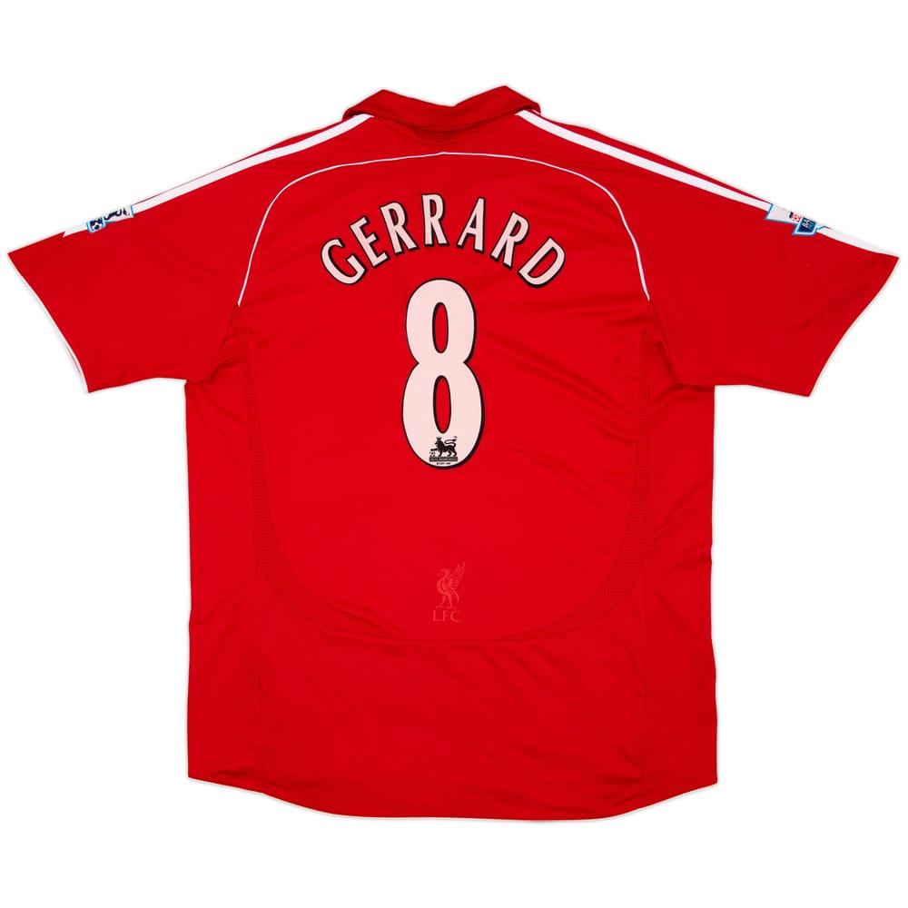 2006-08 Liverpool Camiseta Local Gerrard #8 - 5/10 - (XL)