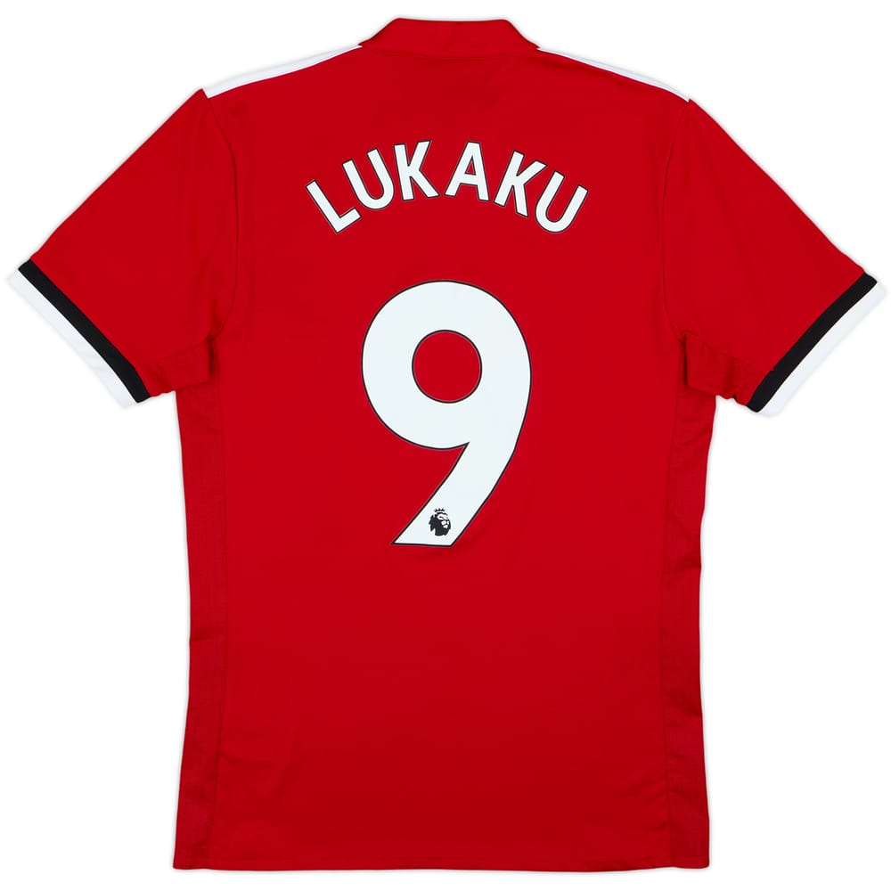 2017-18 Manchester United Home Shirt Lukaku #9 - 8/10 - (S)