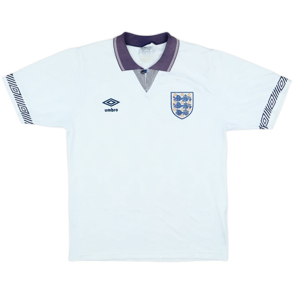1990-92 England Home Shirt - 7/10 - (S)