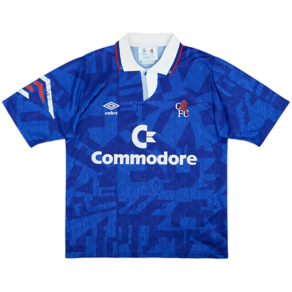 1991-93 Chelsea Home Shirt - 8/10 - (M)