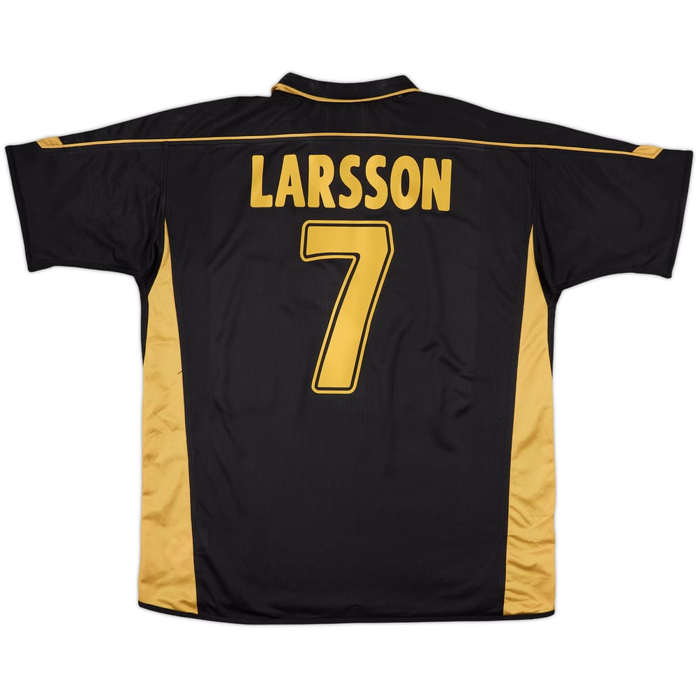 2003-04 Celtic Away Shirt Larsson #7 - 8/10 - (XL)