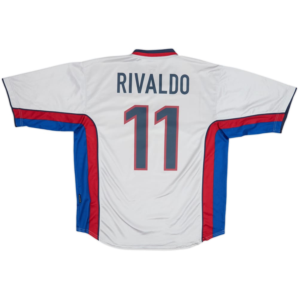1998-01 Barcelona Away Shirt Rivaldo #11 - 8/10 - (XL)