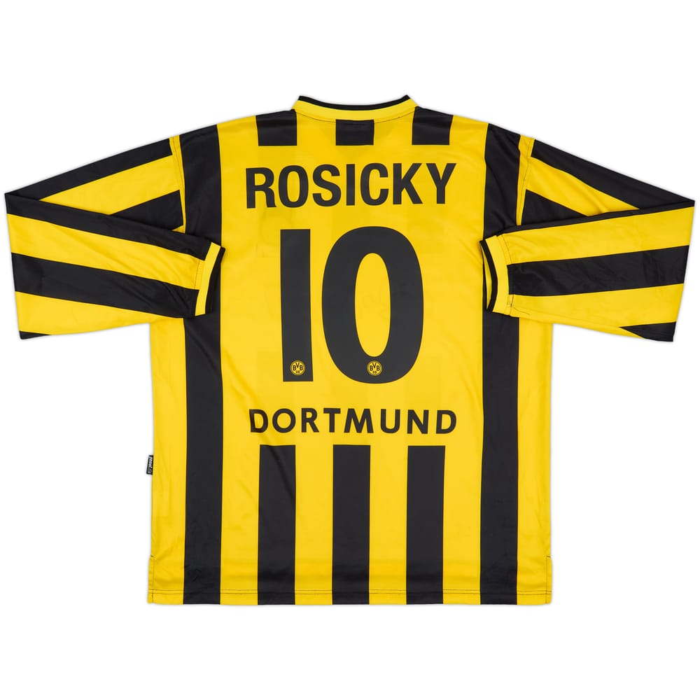 2000-02 Borussia Dortmund Home L/S Shirt Rosicky #10 - 6/10 - (XL)