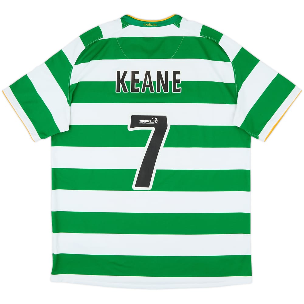 2008-10 Celtic Home Shirt Keane #7 - 8/10 - (L)